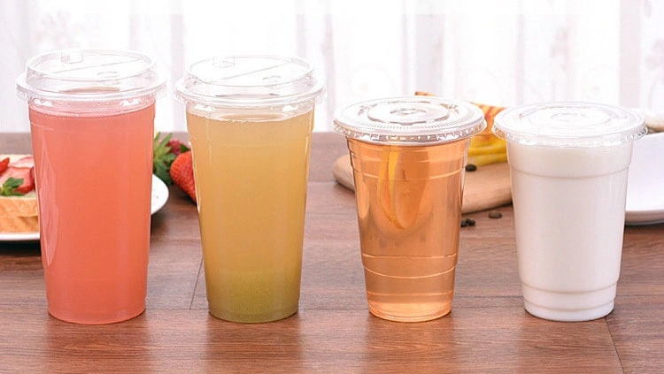 Biodegradable Disposable Transparent PLA 500/700 Ml Takeaway Beverage Milk Tea Juice Cup