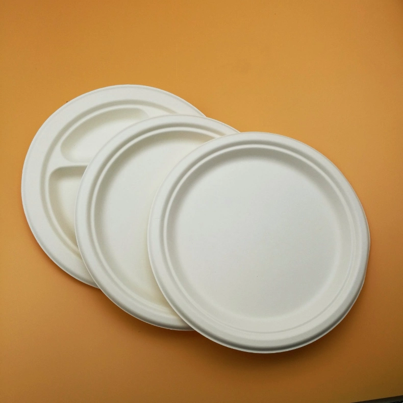 100% Environment-Friendly Biodegradable Plate Sugarcane Bagasse