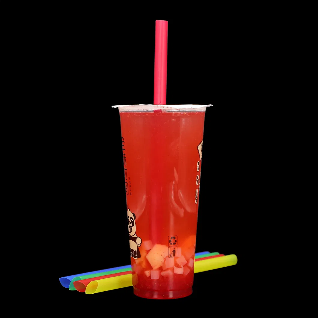 Best Compostable Biodegradable PLA Jumbo Bubble Tea Straw 210*12mm