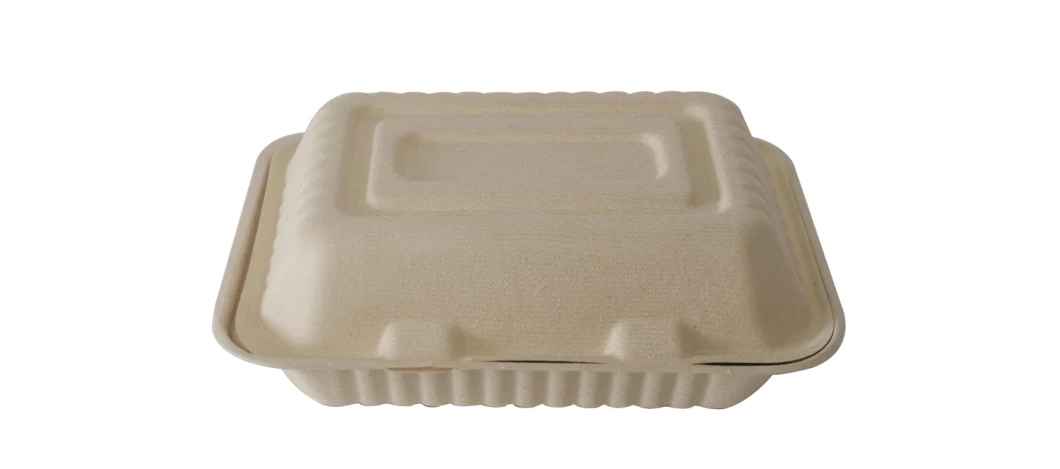 Disposable Tableware Food Packaging Bio-Degradable Sugarcane Bagasse Biodegradable 100% Compost Container